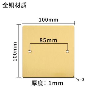 正品地面插座嵌入式纯平盖板100型地插盖板保护盒盖罩全铜防水面