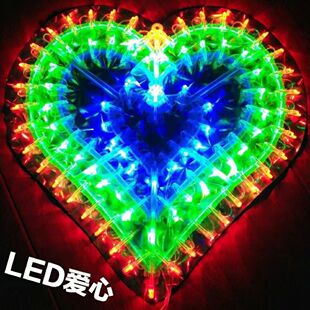 LED彩灯孔雀爱心led五星太阳婚庆圣诞节插电孔雀开屏装饰灯
