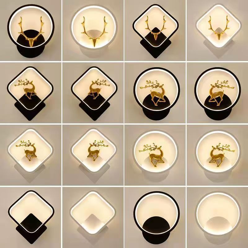 LED壁灯卧室床头灯2023年新款网红过道阳台现代简约北欧背景墙灯