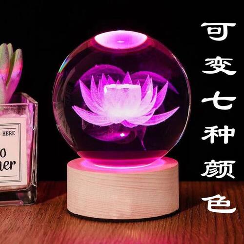 佛堂照明灯新款佛堂灯供佛灯七彩莲花灯插电一对led长明灯荷花灯