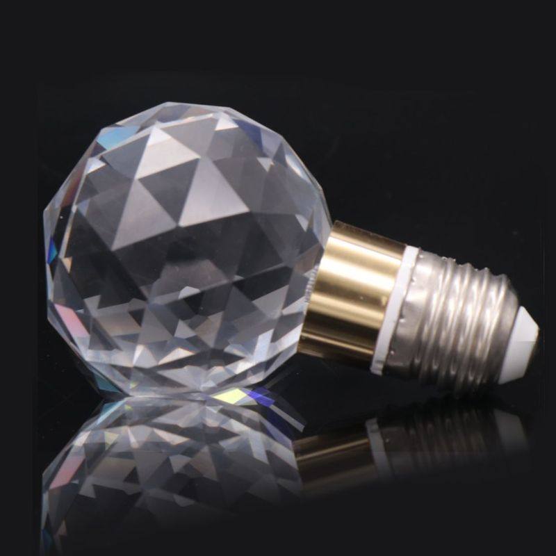 新款e27水晶灯网红光影钻石水晶灯泡床头卧室简约少女氛围灯泡