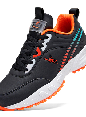 正品乔丹格兰男鞋秋冬防水皮面大码跑步鞋旅游鞋运动休闲鞋48A36