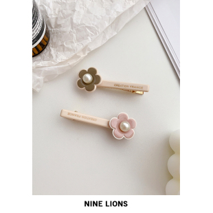 新款 饰品 花朵碎发刘海夹鸭嘴夹可爱边夹侧边发夹女 Lions Nine