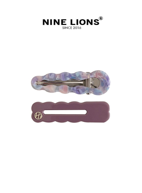 nine lions/2支醋酸刘海夹时尚百搭碎发鸭嘴夹侧边夹子甜美发饰女