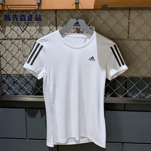 阿迪达斯2022夏透气女子训练短袖