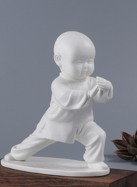 德化白瓷小和尚礼品创意摆件包邮