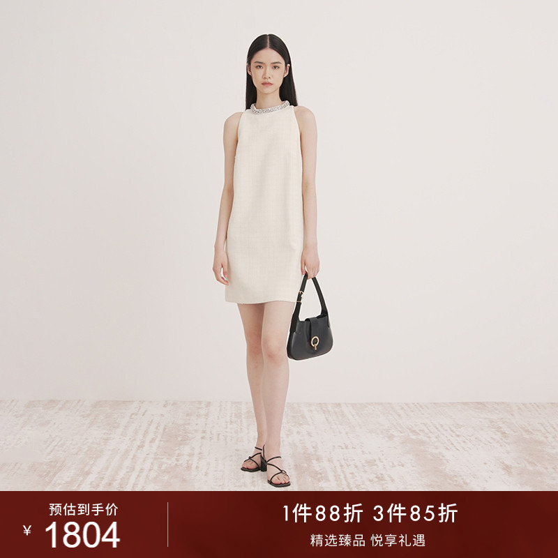 SANDRO无袖直筒短款连衣裙图片