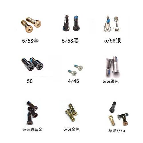 尾部五角螺丝钉/底部苹果