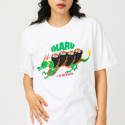 IKK小熊猫乘龙unisextee