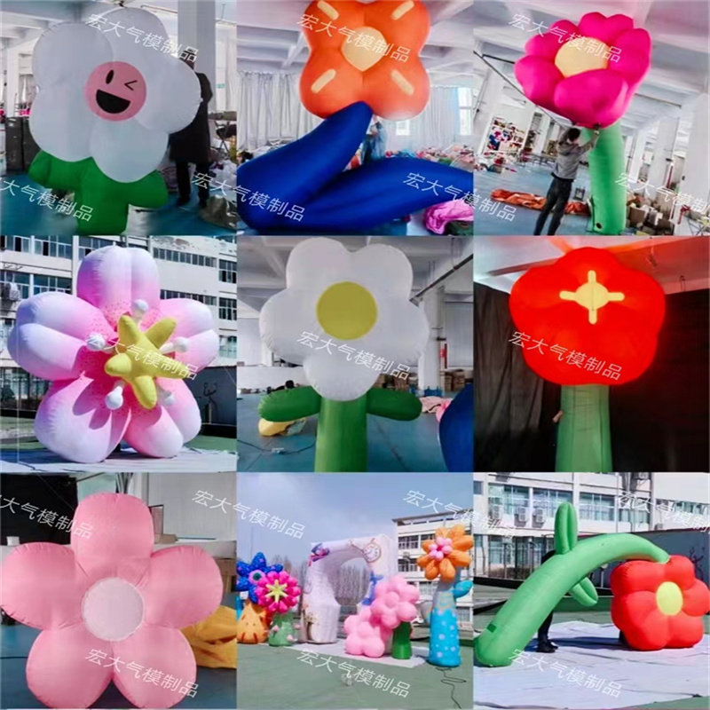 宏大气模制品卡通气模花朵花瓣