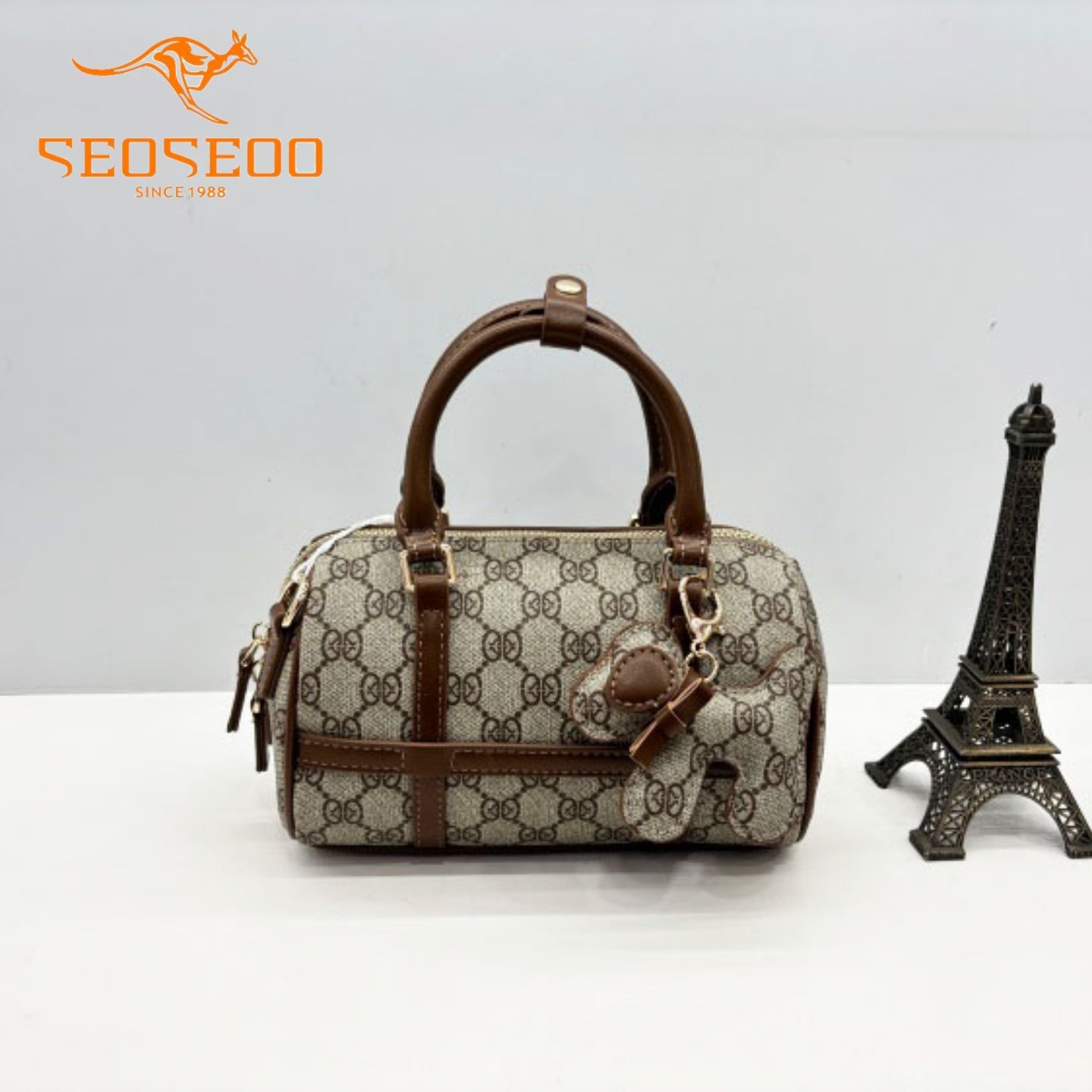 SEOSEOO九州袋鼠女包2026新款商场同款时尚印花迷你波士顿包78721,箱包皮具/热销女包/男包,通用款女包,淘宝优惠券,粉丝福利购,淘宝优惠卷