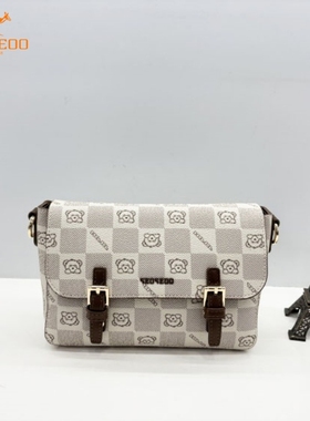 SEOSEOO九州袋鼠女包正品2025新款时尚印花腋下包单肩斜挎包78647