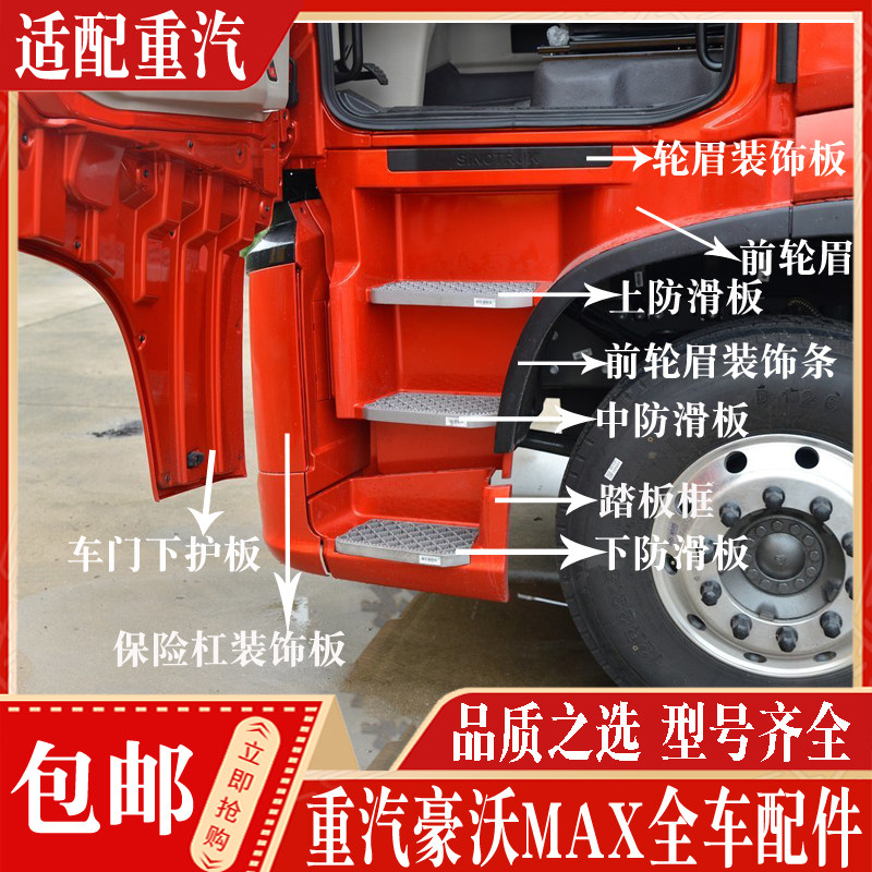 中国重汽豪沃MAX踏板框防滑板