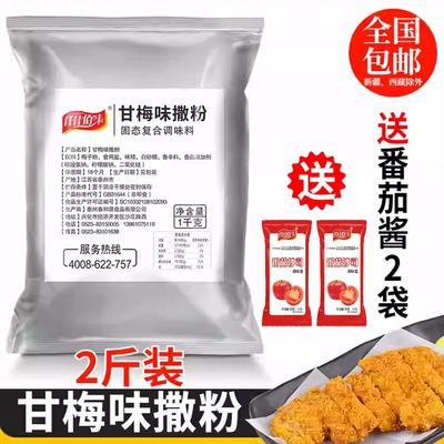 甘梅味撒料1kg梅子粉商用薯条