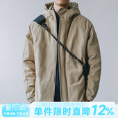 潮休闲情侣新款 棉服男装 棉衣外套 保暖工装 加厚HEEMKIZOO日系冬季