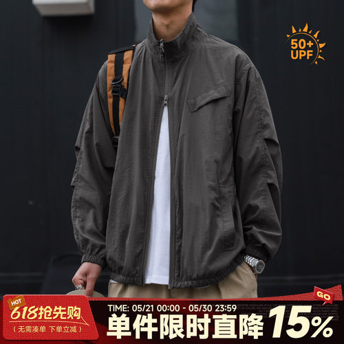轻薄嘿马七作日系休闲防晒衣