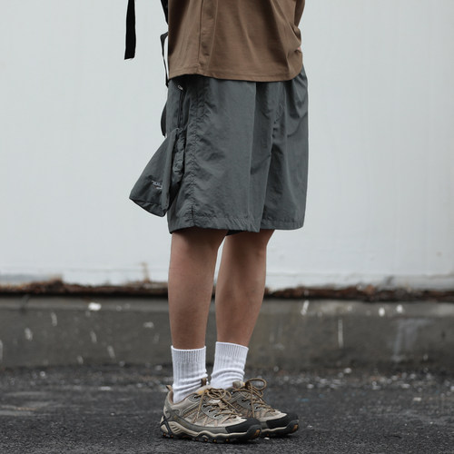 嘿马七作日系可收纳五分短裤