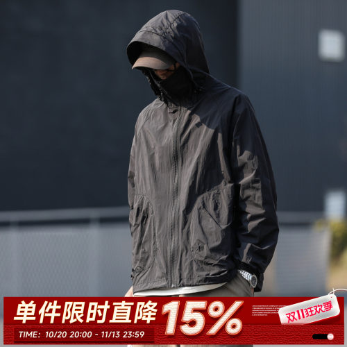 UPF50+嘿马七作户外工装防晒衣男