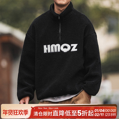 摇粒绒贴布外套潮外套摇粒绒HE