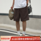 340g新铂尔棉嘿马七作日系复古夏季 潮牌宽松休闲运动短裤 男士 短裤