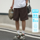 潮牌宽松休闲运动短裤 短裤 男士 340g新铂尔棉嘿马七作日系复古夏季