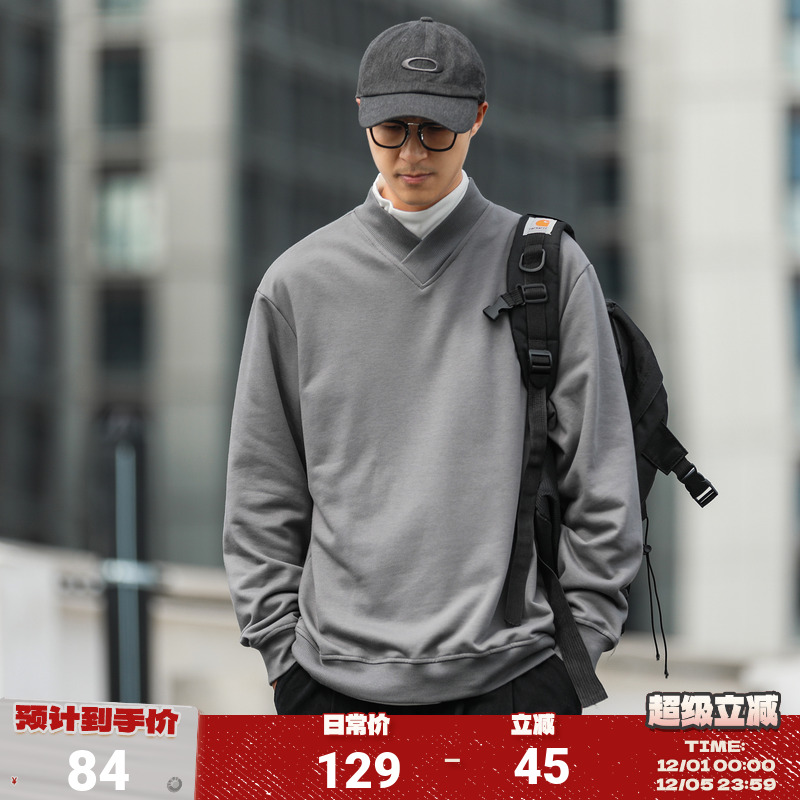 300g嘿马七作日系宽松卫衣300g