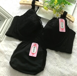 大码文胸套装胖mm聚拢薄200斤内衣防下垂加肥加大全包大罩杯胸罩