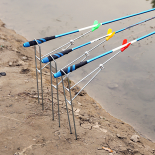 手海两用简易铁支架折叠炮台镀锌钓鱼竿支架海竿支架包邮买一送一