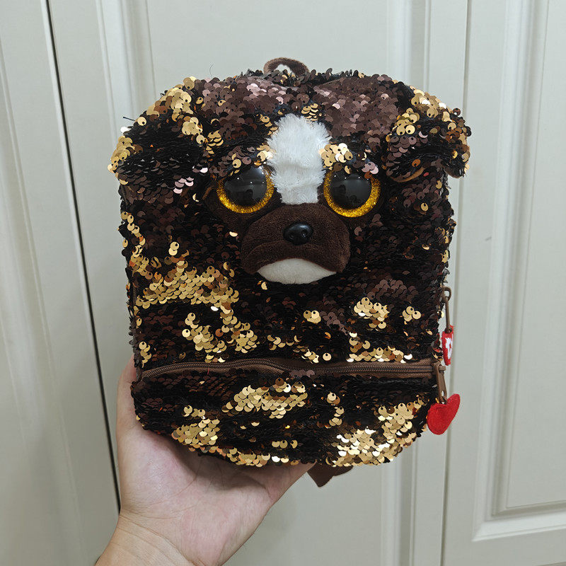 美国ty亮片单肩包儿童斜挎包