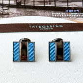 现货英国TateossianRT周年限量无限旋转蓝色男人袖 扣生日商务礼物