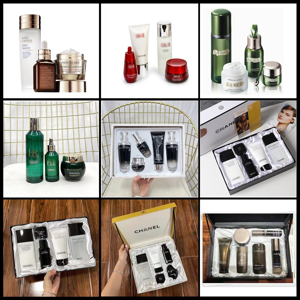 套装样板间化妆品真模型摆件大牌奢侈品装饰品梳妆台护肤品轻奢