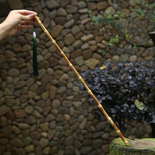 竹鞭教鞭戒尺家用竹根条舞蹈教棒棍天然竹鞭把玩件直教棒棍家法棍