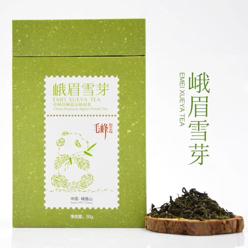 峨眉雪芽 毛峰50g 四川 峨眉山毛峰 蒙顶毛峰 绿茶 茶叶 浓香耐泡