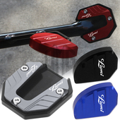 适用豪爵Lumi125改装 边撑加大底座侧撑小脚架加宽垫侧踢脚延长块