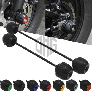 适用于川崎ZX6R 10R 14R 636 GTR1400改装前后轮防摔球减震保护块