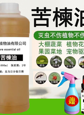 印度苦楝油杀虫天然植物精油苦楝子油Neem oil 驱虫花草果蔬杀虫