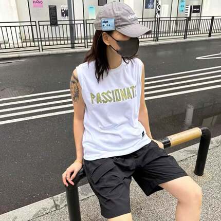 小袖口防走光胶带纯棉背心无袖宽松男女短袖新款坎肩上衣美式潮流