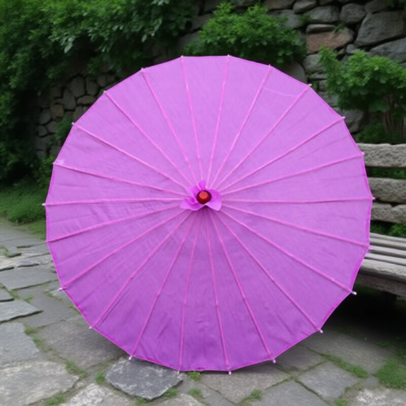 舞蹈伞绸布油纸伞汉服古代伞红色婚礼伞儿童古装伞成人古典伞