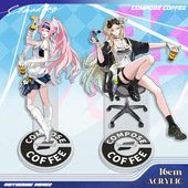 鳴潮韩国联动咖啡联动爱弥斯琳奈大立牌立绘夹层周边精美礼物摆件