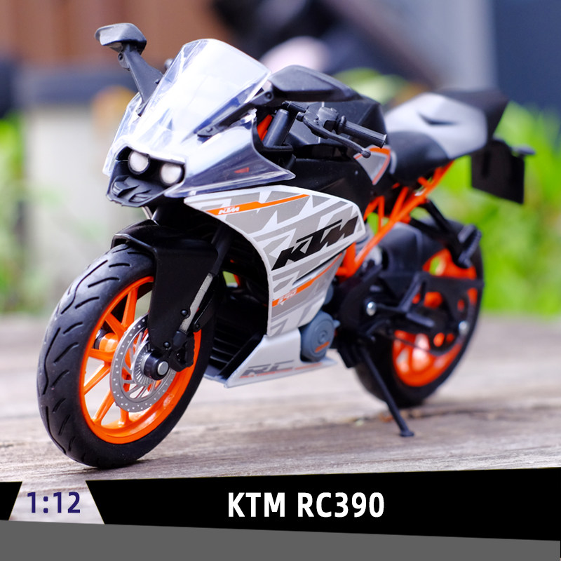 俊基1:12 ktm rc390正版授权摩托车跑车模型男生收藏摆件模型车