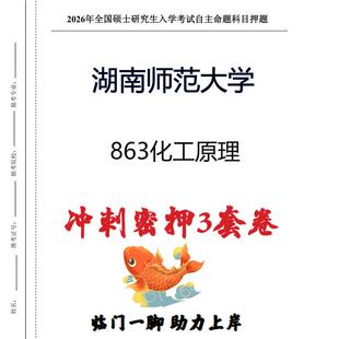 湖南师范大学863化工原理考研押题模拟卷预测题(现货立发)
