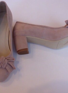 水晶订鞋店~时尚好看粗跟女鞋大码鞋40-50小码鞋28-39