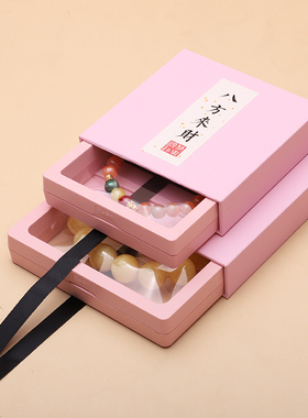 PE薄膜盒悬浮盒首饰收纳盒带贴纸