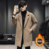 2020毛呢中长款英伦风妮子冬季大衣加棉加厚226-3-DY8006-P105，男装毛呢大衣，星座226-3