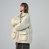 2023新款高品质PU皮棉衣中性罗文立领双口袋外套MY112-P165限228，男装棉衣，星座226-3