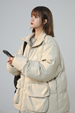 2023新款高品质PU皮棉衣中性罗文立领双口袋外套MY112-P185限228，男装棉衣，星座226-3