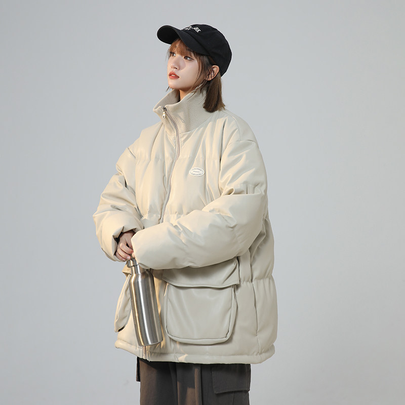2023新款高品质PU皮棉衣中性罗文立领双口袋外套MY112-P165限238,男装棉衣,星座226-3