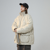 2023新款高品质PU皮棉衣中性罗文立领双口袋外套MY112-P165限238，男装棉衣，星座226-3