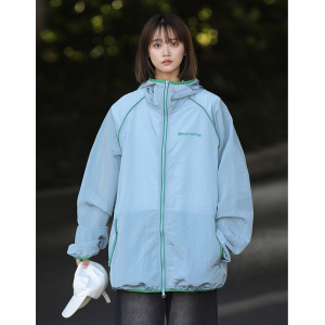 中性风休闲百搭透气防晒夏季简约撞色宽松防晒服226-3-F69-P8,男装防晒衣,星座226-3