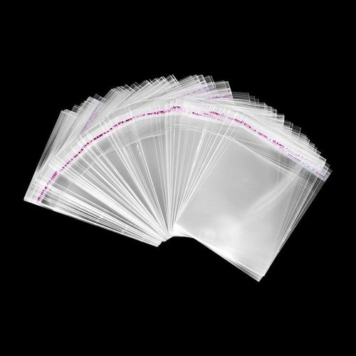 加厚透明小卡打包袋卡套袋礼物饰品包装ins简约包装袋自粘袋opp袋